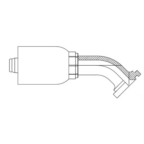 45 deg Elbow Split Flange (Code 61)