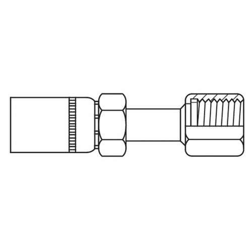 Female FOR-SEAL Swivel Straight, 470 'E' Series
