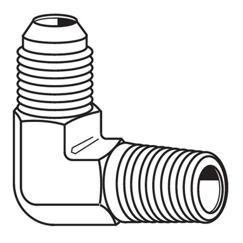90 deg Male Elbow, JIC 37 deg