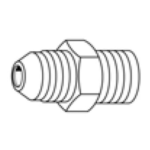 Male JIC 37 deg to 24 deg Metric Tube Seat Heavy