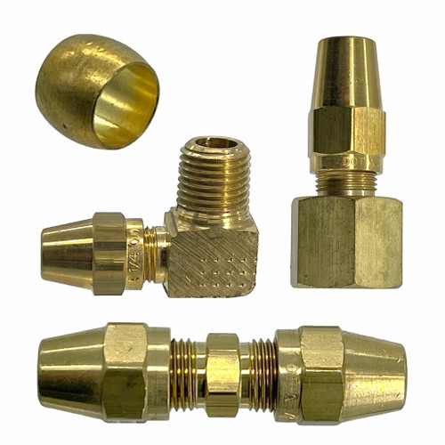 Copper Tubing DOT Air Brake Fittings