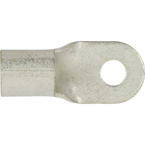 1/0 AWG, Ring, 5/16" (M8) Stud, Copper Non-Insulated Brazed Seam