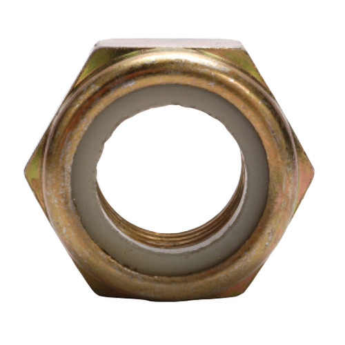 M18-2.50 Nylon Insert Lock Nut, Yellow Zinc M18-2.50 Nylon Insert Lock Nut, Yellow Zinc