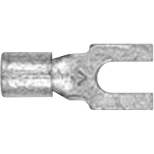 12-10 AWG, Fork, #6 Stud, Copper Non-Insulated Brazed Seam 12-10 AWG, Fork, #6 Stud, Copper Non-Insulated Brazed Seam
