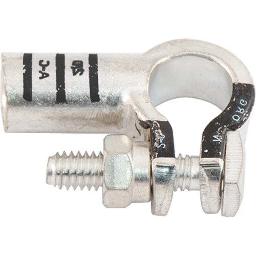 1/0, Negative, Left Elbow, ECO-MAX Pure Copper Battery Terminal 1/0, Negative, Left Elbow, ECO-MAX Pure Copper Battery Terminal