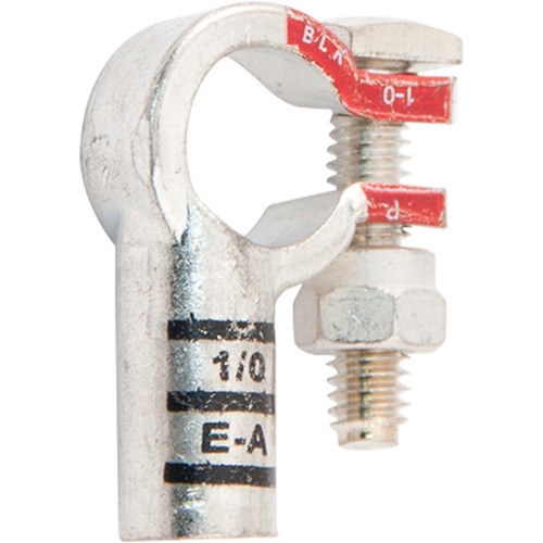 1/0, Positive, Right Elbow, ECO-MAX Pure Copper Battery Terminal 1/0, Positive, Right Elbow, ECO-MAX Pure Copper Battery Terminal