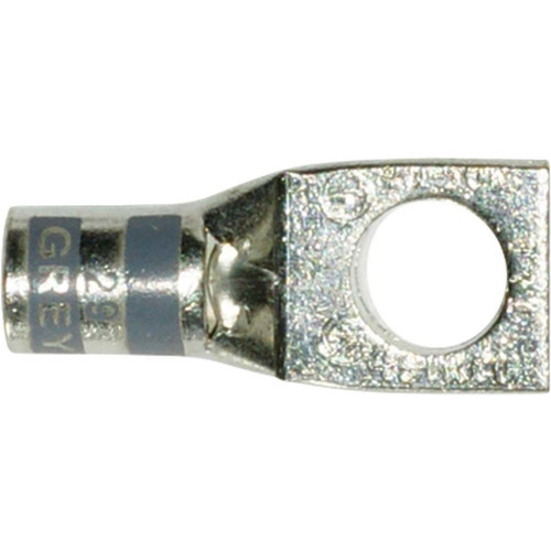 4 AWG, Single Hole, 3/8" Stud, (Gray) Copper Industrial Lugs 4 AWG, Single Hole, 3/8" Stud, (Gray) Copper Industrial Lugs