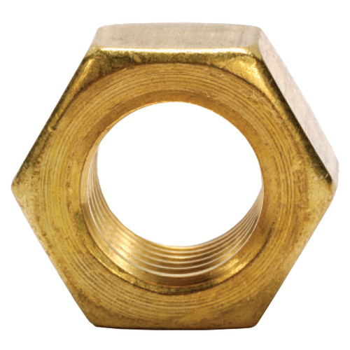 1/4"-28 Hex Nut, Brass 1/4"-28 Hex Nut, Brass