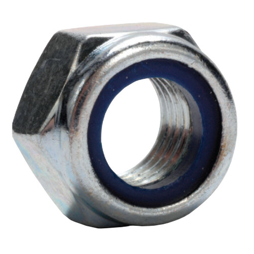 M8-1.25 Nylon Insert Lock Nut, Zinc Plated M8-1.25 Nylon Insert Lock Nut, Zinc Plated