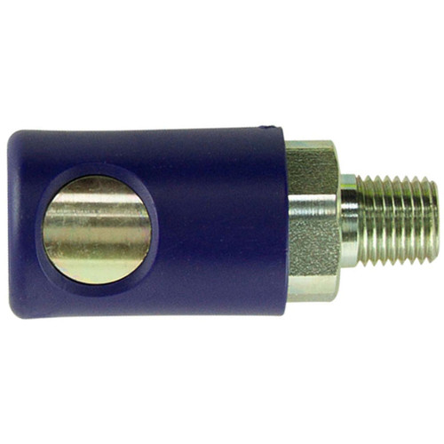 1/4" Body Size, 3/8" MPT, Prevost Safety Push Button Couplers, ARO 210 Series interchange - ASC061252 1/4" Body Size, 3/8" MPT, Prevost Safety Push Button Couplers, ARO 210 Series interchange - ASC061252