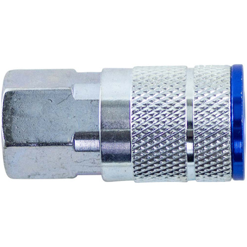 1/4" Blue T Coupler - Female 1/4" Blue T Coupler - Female
