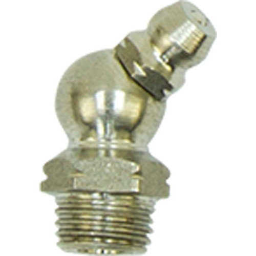 M10-1.00, 45 Degree Grease Fittings, Metric, Stainless Steel M10-1.00, 45 Degree Grease Fittings, Metric, Stainless Steel