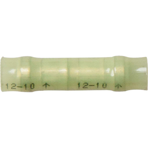 12-10 AWG, Butt Splice, Copper Nylon Insulated Brass Support Sleeve 12-10 AWG, Butt Splice, Copper Nylon Insulated Brass Support Sleeve