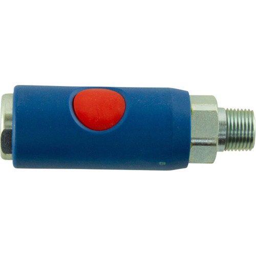 3/8" Body Size, 3/8" MPT Prevost Standard Push Button Couplers, Tru-Flate interchange - URC081252 3/8" Body Size, 3/8" MPT Prevost Standard Push Button Couplers, Tru-Flate interchange - URC081252