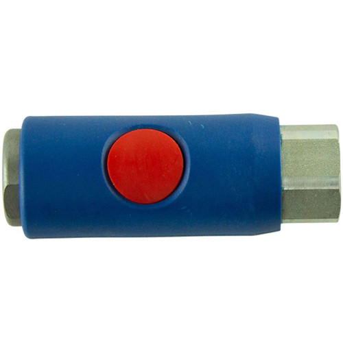 3/8" Body Size, 3/8" FPT Prevost Standard Push Button Couplers, Tru-Flate interchange - URC081202 3/8" Body Size, 3/8" FPT Prevost Standard Push Button Couplers, Tru-Flate interchange - URC081202