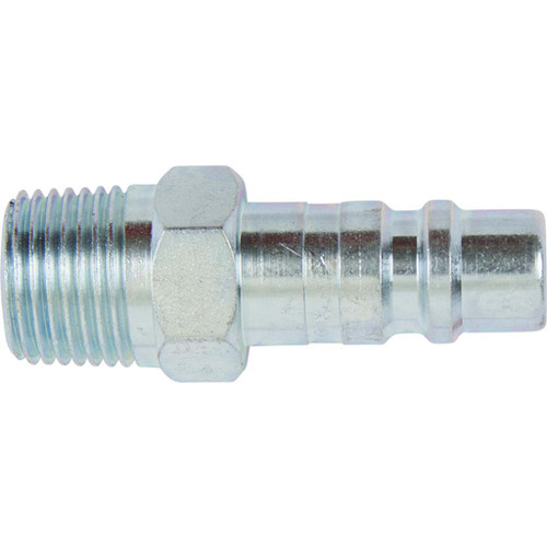 1/2" MPT Milton G-Style industrial interchange Series Plugs, Plated Case Hardened Steel 1/2" MPT Milton G-Style industrial interchange Series Plugs, Plated Case Hardened Steel