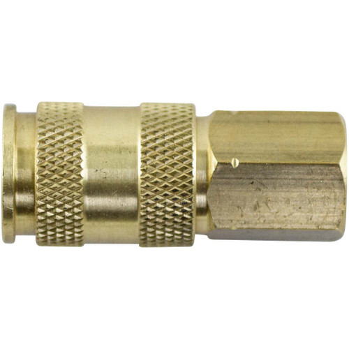1/4" Brass V Coupler - Female 1/4" Brass V Coupler - Female