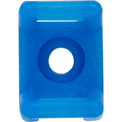 Cable Tie Mount - #10 Screw Cradle, Blue Cable Tie Mount - #10 Screw Cradle, Blue