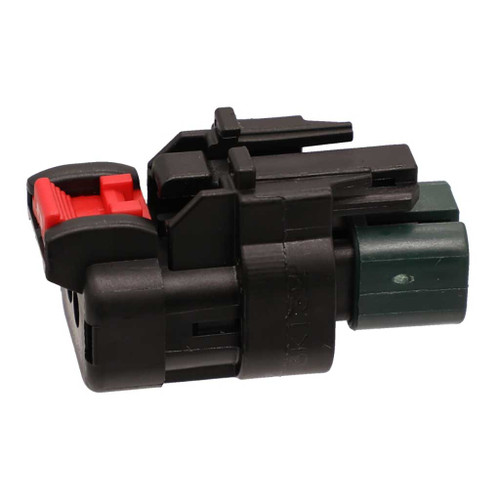 2 Positions Plug Housing Black, Key D Green