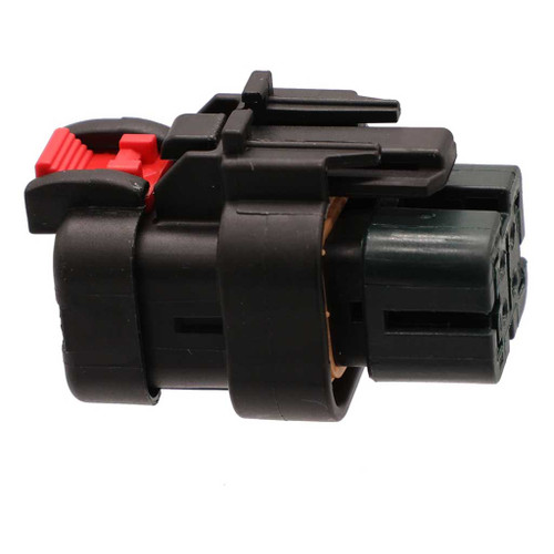 4 Positions Plug Housing Black, Key D Green