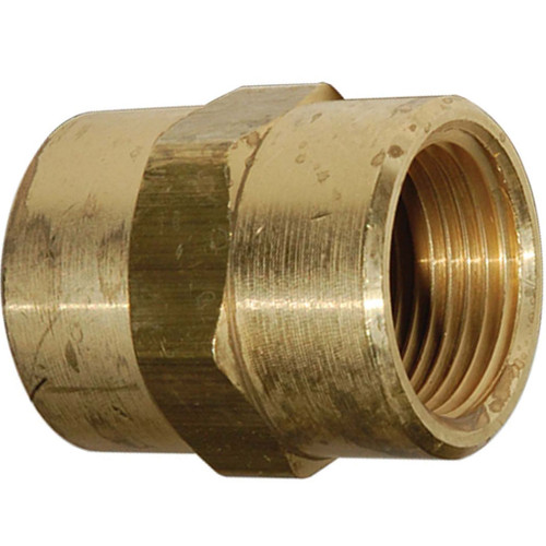 1/2 Female Pipe Threads, Brass Pipe Couplings 3300X8 HiLine Inc.