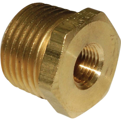 3/8 MPT x 1/4 FPT, Brass Pipe Bushing - 3220X6X4 - Hi-Line Inc.