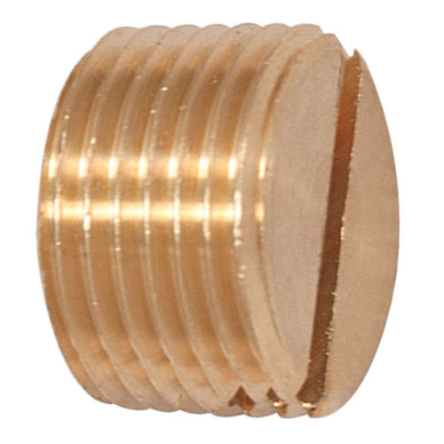 1/8 MPT, Brass Pipe Slotted Plug - 3150X2 1/8 MPT, Brass Pipe Slotted Plug - 3150X2