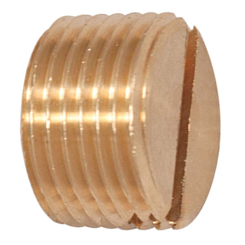 3/8 MPT, Brass Pipe Slotted Plug - 3150X6