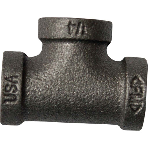 1/4" x 1/4" x 1/4" Tee Fitting, Schedule 40 Black Pipe, Class 150 - BP8014 1/4" x 1/4" x 1/4" Tee Fitting, Schedule 40 Black Pipe, Class 150 - BP8014