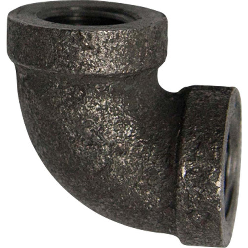 1/8" 90 deg Elbow Fitting, Schedule 40 Black Pipe, Class 150 - BP1018