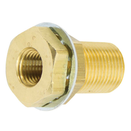 1/4 FPT x 1.50 L, Brass Pipe Bulkhead Coupling, Style 1 - 1344 1/4 FPT x 1.50 L, Brass Pipe Bulkhead Coupling, Style 1 - 1344