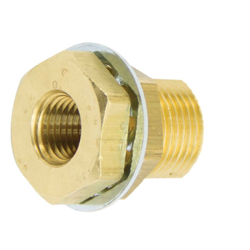 3/8 FPT x 1.31 L, Brass Pipe Bulkhead Coupling, Style 1 - 1346 3/8 FPT x 1.31 L, Brass Pipe Bulkhead Coupling, Style 1 - 1346