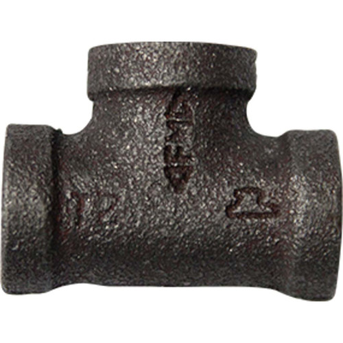3/4" x 1/2" x 1/2" Tee Fitting, Schedule 40 Black Pipe, Class 150 - BP8034X12X12 3/4" x 1/2" x 1/2" Tee Fitting, Schedule 40 Black Pipe, Class 150 - BP8034X12X12
