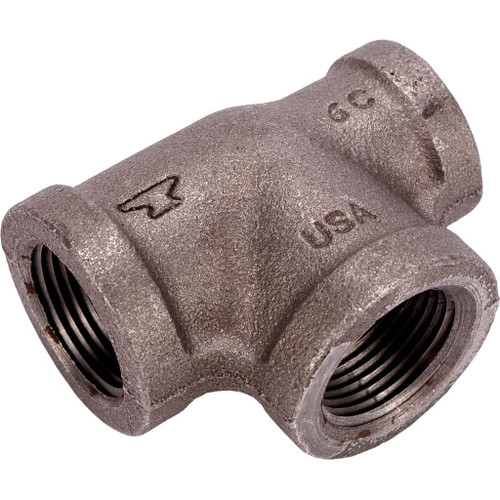 1/2" x 1/2" x 1/2" Tee Fitting, Schedule 40 Galvanized Pipe, Class 150 - GP8012 1/2" x 1/2" x 1/2" Tee Fitting, Schedule 40 Galvanized Pipe, Class 150 - GP8012
