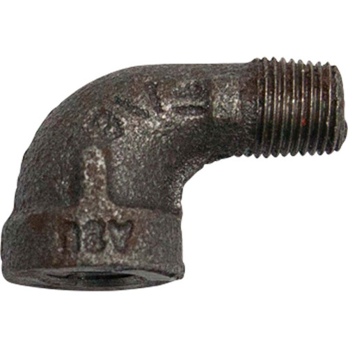 1/8" 90 deg Street Elbow Fitting, Schedule 40 Black Pipe, Class 150 - BP3018