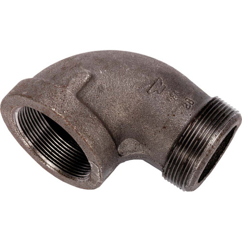 1/2" 90 deg Street Elbow Fitting, Schedule 40 Galvanized Pipe, Class 150 - GP3012