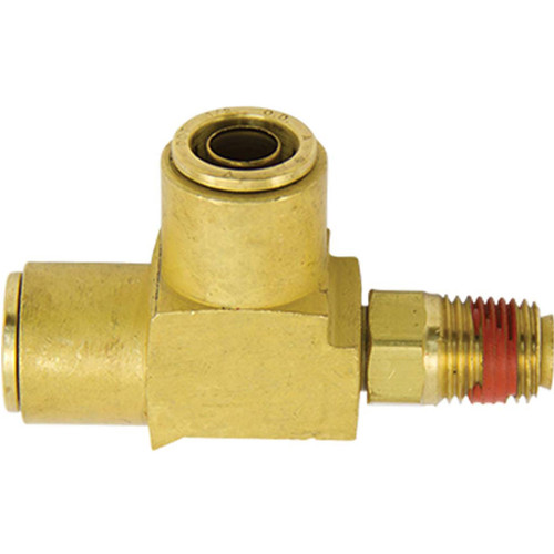 3/8" Tube O.D. x 3/8 MPT, D.O.T. Air Brake Quick Connect Swivel Male Run Tee - 1871X6X6S 3/8" Tube O.D. x 3/8 MPT, D.O.T. Air Brake Quick Connect Swivel Male Run Tee - 1871X6X6S