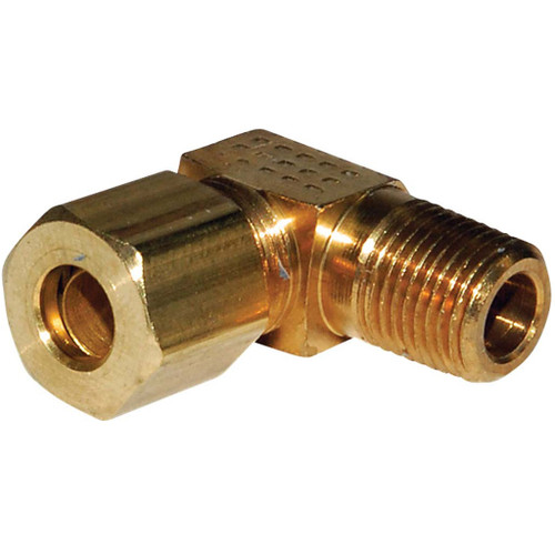 3/4" Tube O.D. x 3/4 MPT, Compression 90 Degree Male Elbow