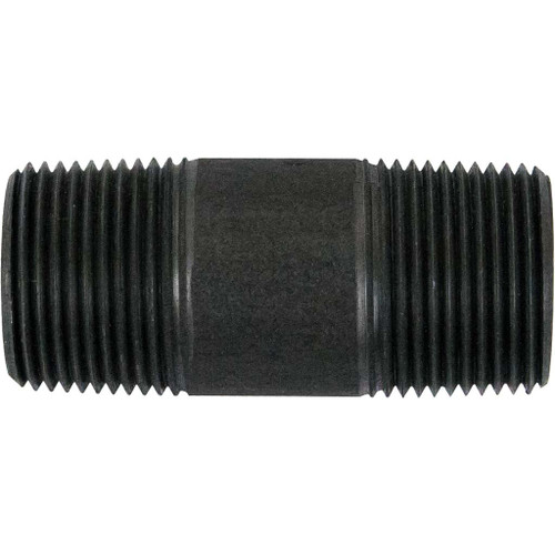 1" x 2" Threaded Nipple, Class 3000 - Black 1" x 2" Threaded Nipple, Class 3000 - Black