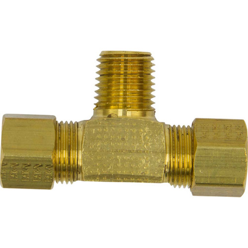 1/4" Tube O.D. x 1/8" MPT, Compression Male Branch Tee 1/4" Tube O.D. x 1/8" MPT, Compression Male Branch Tee