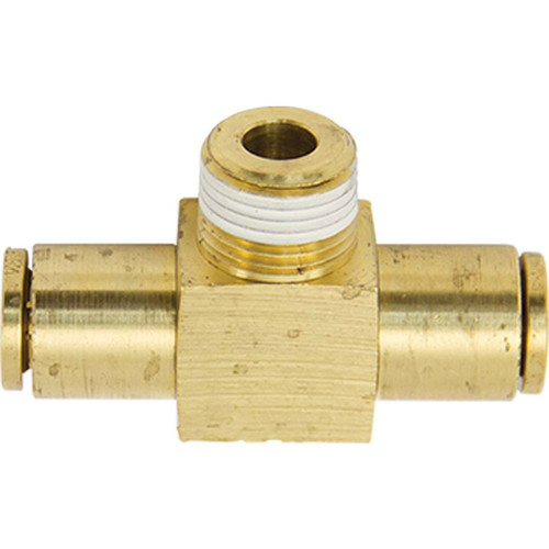 1/2" Tube O.D. x 1/2" MPT, D.O.T. Air Brake Quick Connect Male Branch Tee - 1872X8X8 1/2" Tube O.D. x 1/2" MPT, D.O.T. Air Brake Quick Connect Male Branch Tee - 1872X8X8