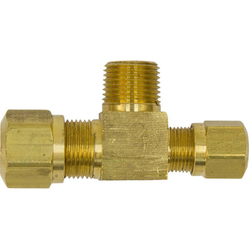 1/2" x 3/8" Tube O.D. x 3/8" MPT, D.O.T. Air Brake Compression Male Branch Tee - 1472X8X6X6 1/2" x 3/8" Tube O.D. x 3/8" MPT, D.O.T. Air Brake Compression Male Branch Tee - 1472X8X6X6