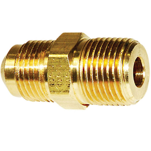 3/8" Tube O.D. x 1/8" MPT, SAE 45 Degree Flare Male Connector 3/8" Tube O.D. x 1/8" MPT, SAE 45 Degree Flare Male Connector