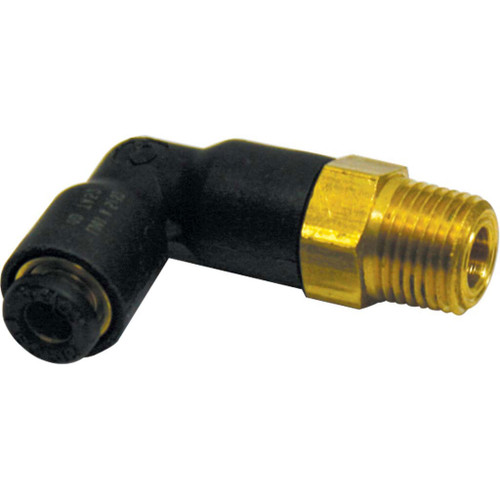 5/32" Tube O.D. x 1/8" NPT, Male Swivel 90 Degree Elbows, DOT Composite Push to Connect 5/32" Tube O.D. x 1/8" NPT, Male Swivel 90 Degree Elbows, DOT Composite Push to Connect