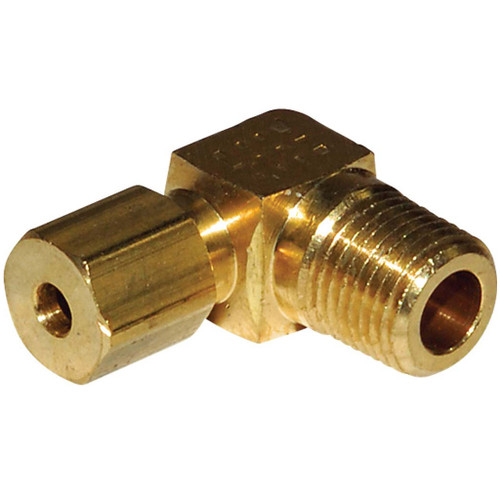 1/8" Tube O.D. x 1/8" MPT, Compression 90 deg Male Elbow - 69X2 1/8" Tube O.D. x 1/8" MPT, Compression 90 deg Male Elbow - 69X2
