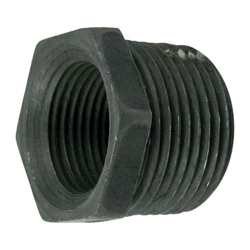 3/4" x 1/2" Hex Bushing, Sch. 80 Black Pipe Fitting, Class 3000