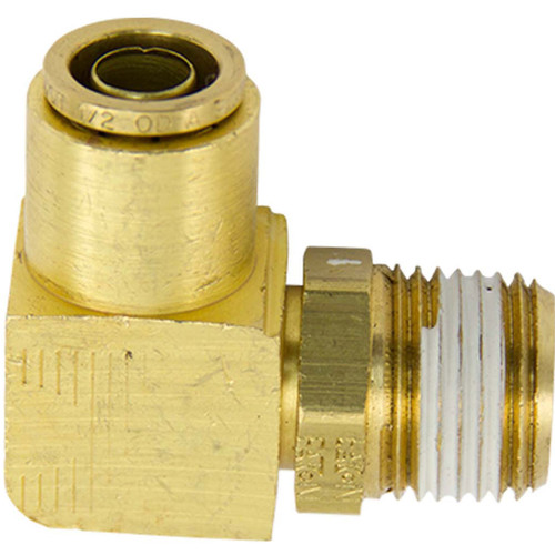 Brass Miniature Quick Connect Stem with Valve, 0.05 Cv, 1/8 in