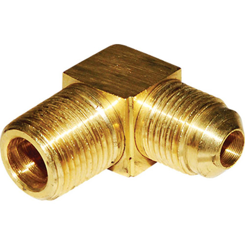 3/8" Tube O.D. x 3/8 MPT, SAE 45 deg Flare 90 deg Male Elbow - 49X6X6