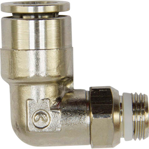 8 mm Tube O.D. x 1/8" Thread Size, Push Connect, Metric Male Elbow Swivel (Universal BSPT/BSPP) - 1169X8MX2PTS 8 mm Tube O.D. x 1/8" Thread Size, Push Connect, Metric Male Elbow Swivel (Universal BSPT/BSPP) - 1169X8MX2PTS