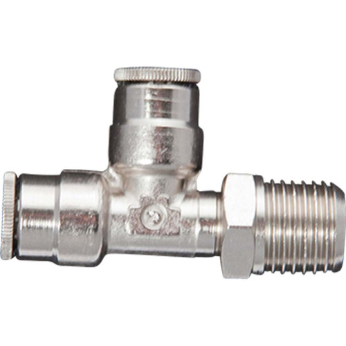 5/32" Tube O.D. x 1/4" MPT, Push Connect, Inch Male Run Tee Swivel - 1171X2.5X4S